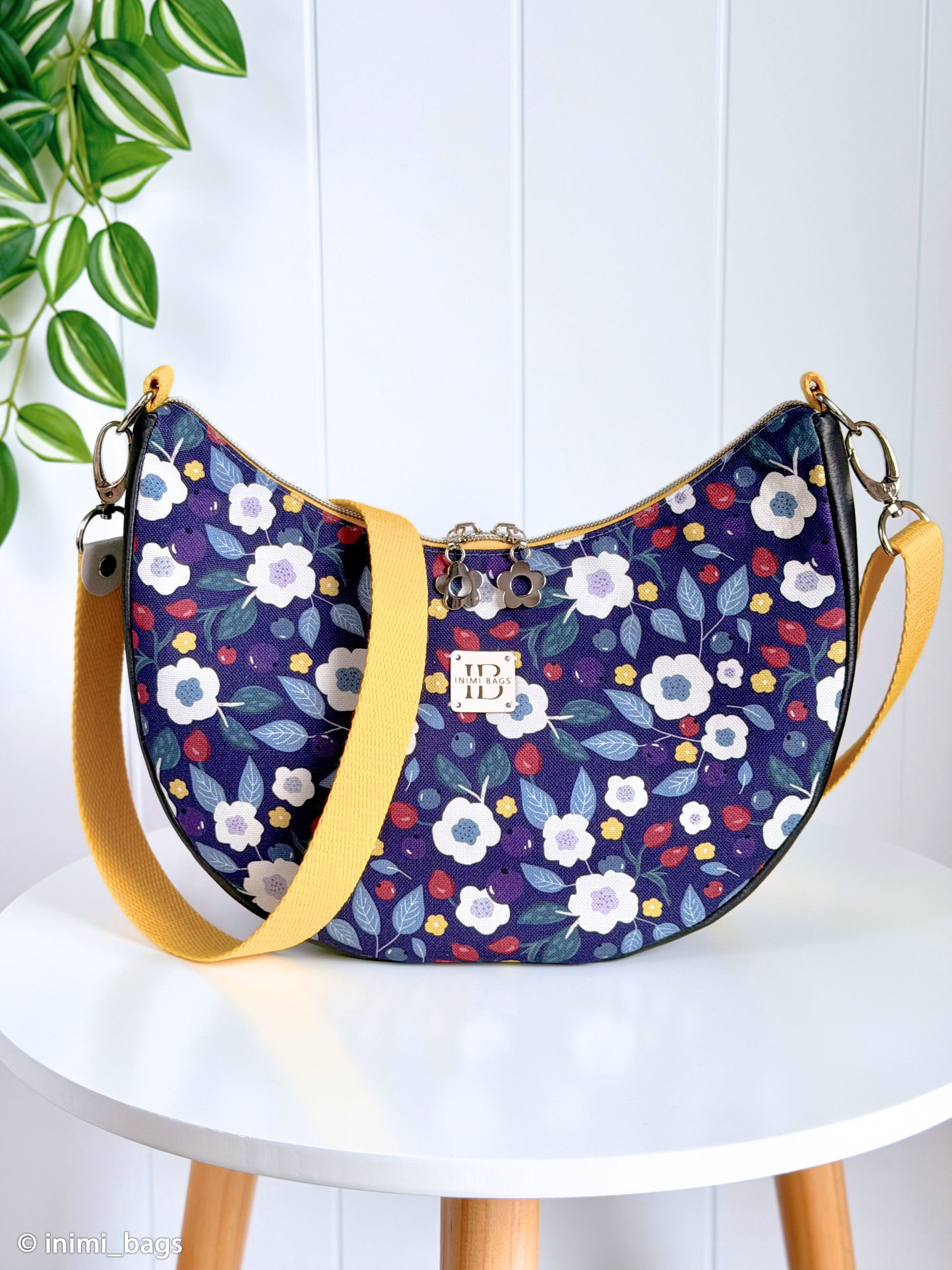 418598 Blüten & Blätter, dunkelblau