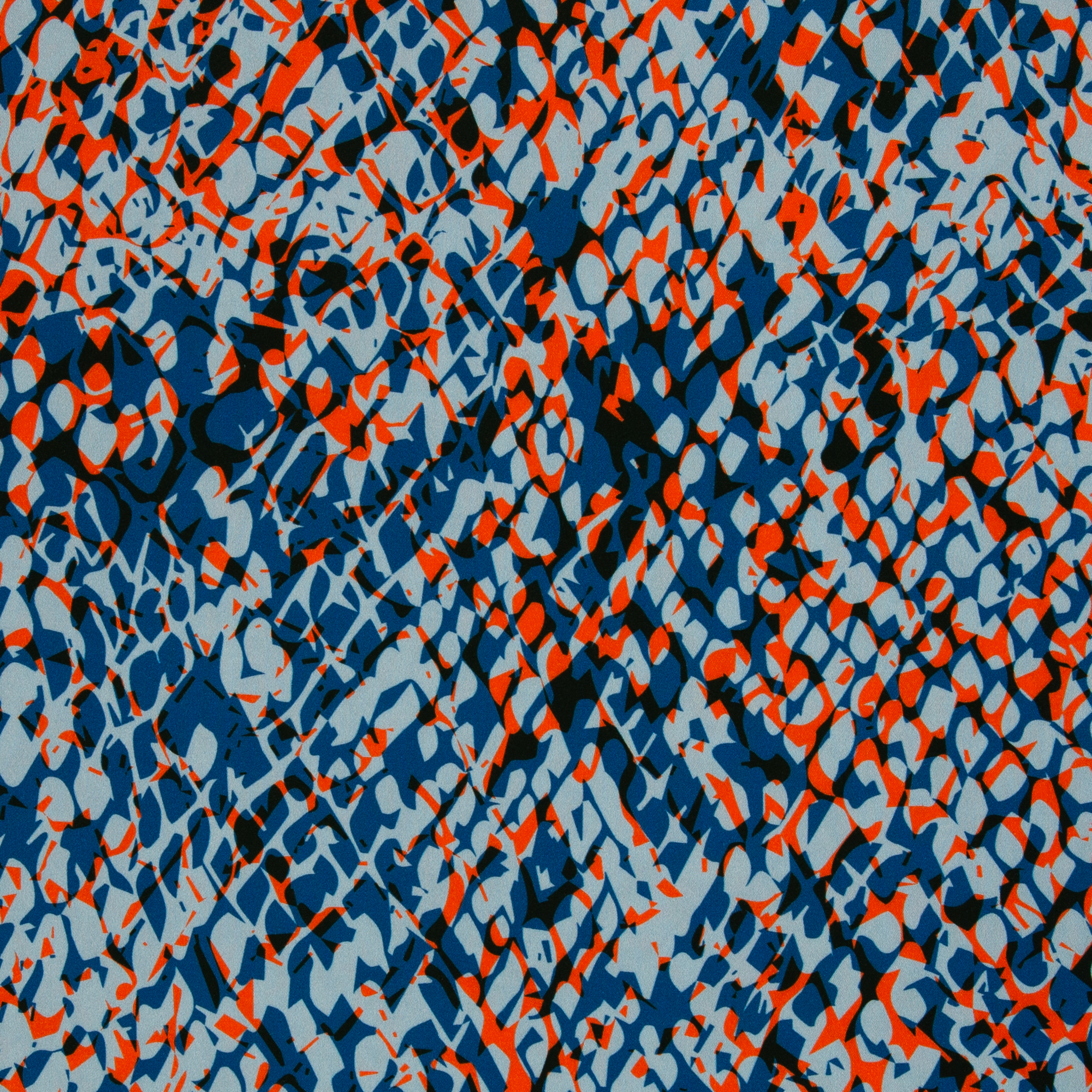 254424 Schuppen, royalblau, orange