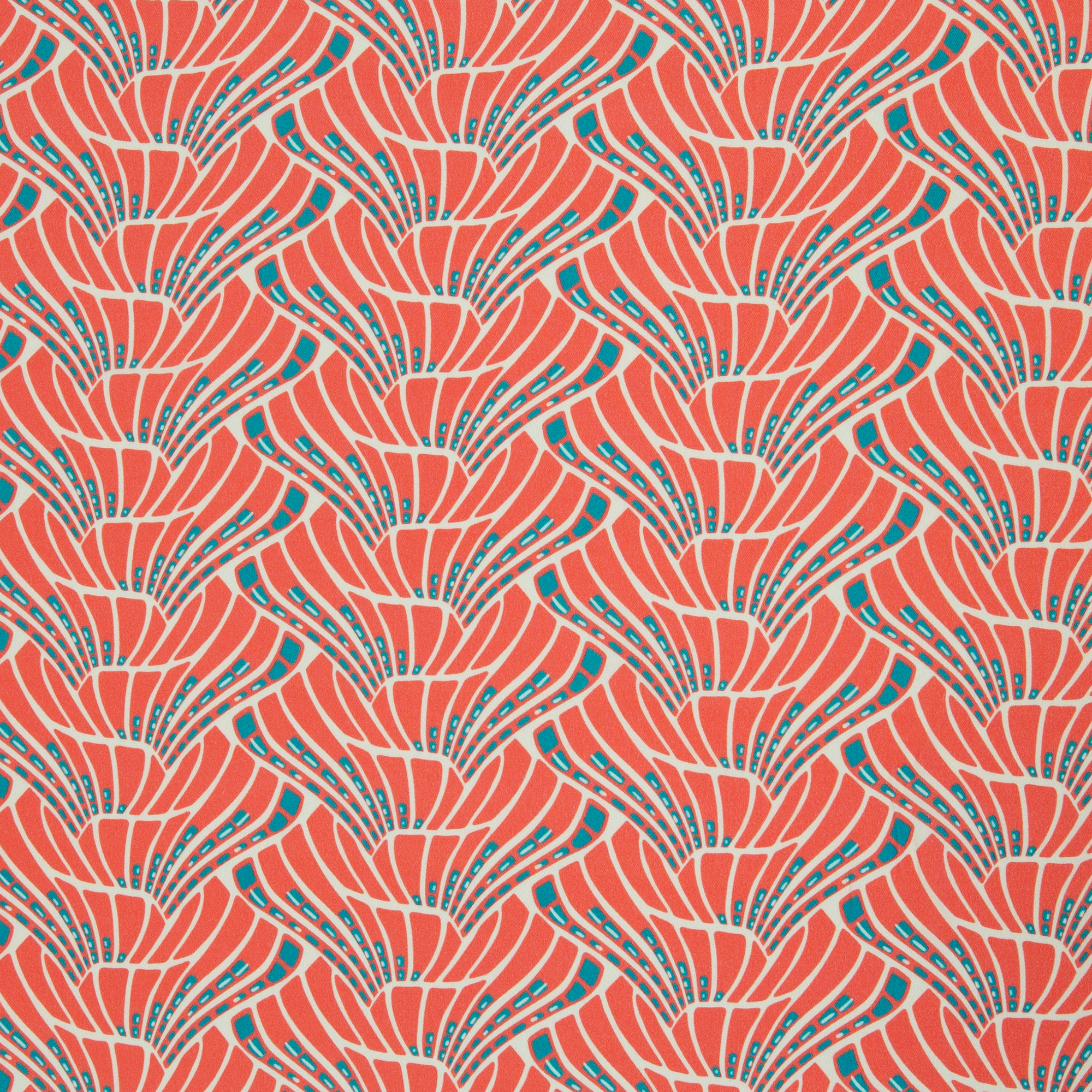 Vienna Coral by Bienvenido Colorido, Viskose Webware Vienna Coral by Bienvenido Colorido, Viskose Webware