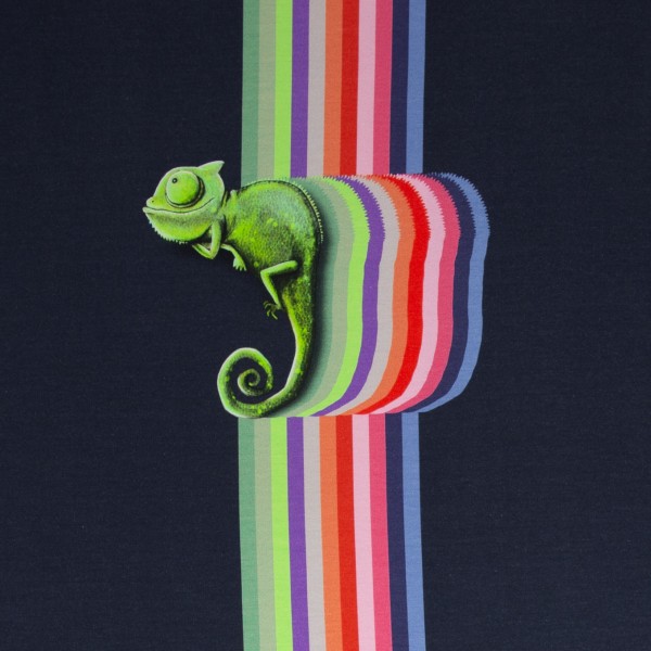 Chamaeleon Camillo by Thorsten Berger , Panel ca. 85cm, French Terry