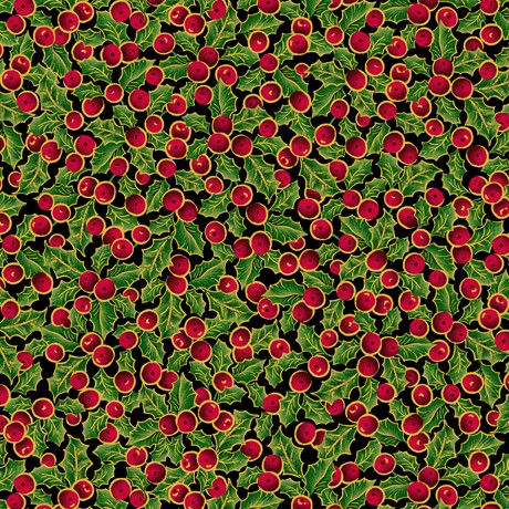 Lavish Poinsettias by Quilting Treasures, Patchwork Cotton